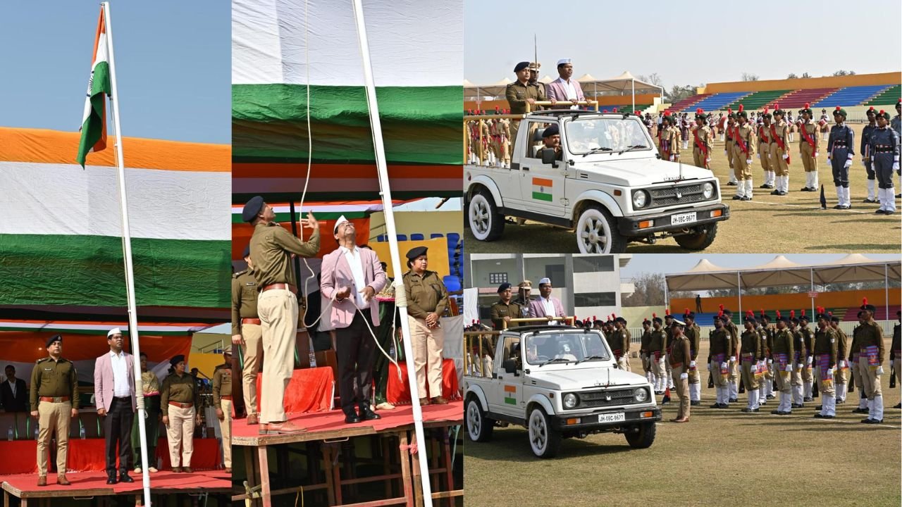 लोहरदगा में गणतंत्र दिवस परेड का फाइनल रिहर्सल, DC-SP ने किया निरीक्षण, मंत्री शिल्पी नेहा तिर्की होंगी मुख्य अतिथि
