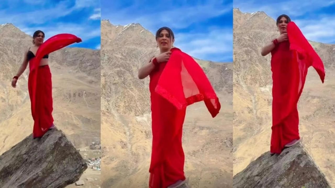 मनाली में साड़ी उतारकर महिला ने किया डांस, अंडरगारमेंट में बनाई रील,वायरल VIDEO पर मचा बवाल 2 Untitled design 26