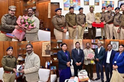 CM हेमंत सोरेन से प्रशासनिक सेवा और पुलिस अधिकारियों ने की शिष्टाचार मुलाकात, मुख्यमंत्री को दी नये साल की बधाई और शुभकामनाएं