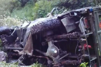 An army vehicle fell into a deep gorge in Doda, Jammu and Kashmir, killing 10 soldiers and injuring ten others