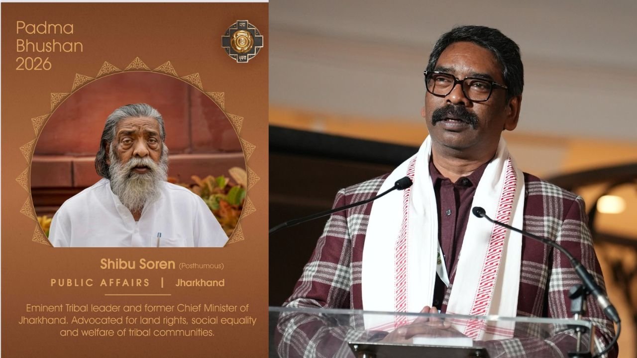 Hemant welcomed the announcement of Padma Bhushan for Shibu Soren, JMM said the demand for Bharat Ratna will continue.