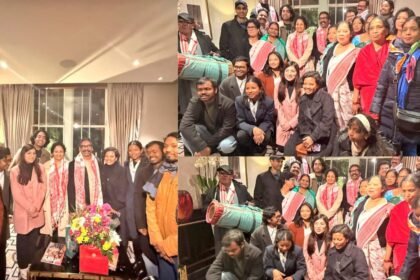 लंदन पहुंचने पर हेमंत सोरेन का हुआ शानदार स्वागत, कल्पना सोरेन के साथ लिया झारखंड संगीत का मजा