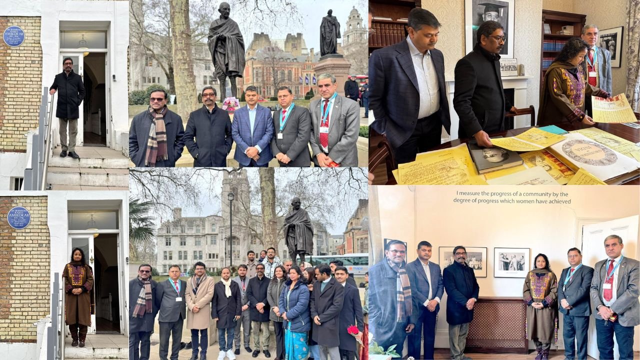 गणतंत्र दिवस पर हेमंत सोरेन और कल्पना सोरेन पहुंचे लंदन स्थित बाबा साहेब अंबेडकर के घर, पार्लियामेंट स्क्वायड में महात्मा गांधी के प्रतिमा पर किया माल्यार्पण