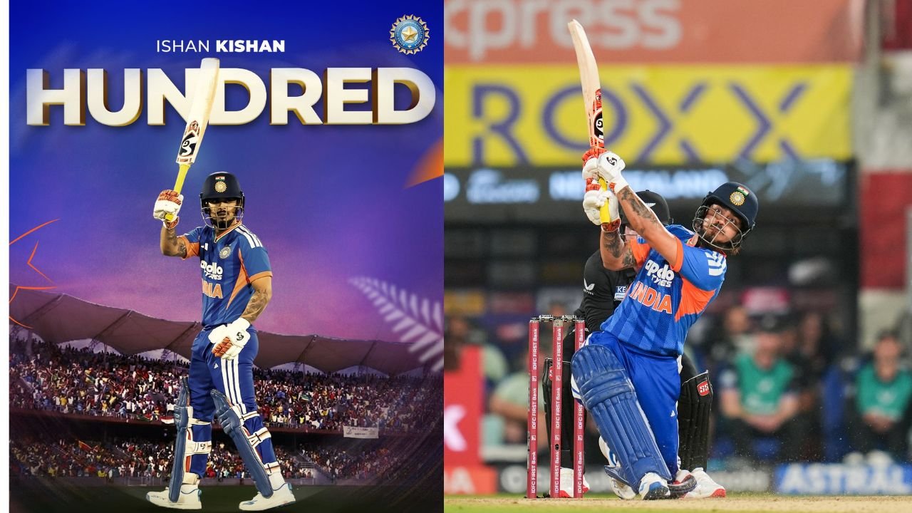 ईशान किशन ने टी-20 पर लगाया पहला शतक, भारत बड़े स्कोर की ओर