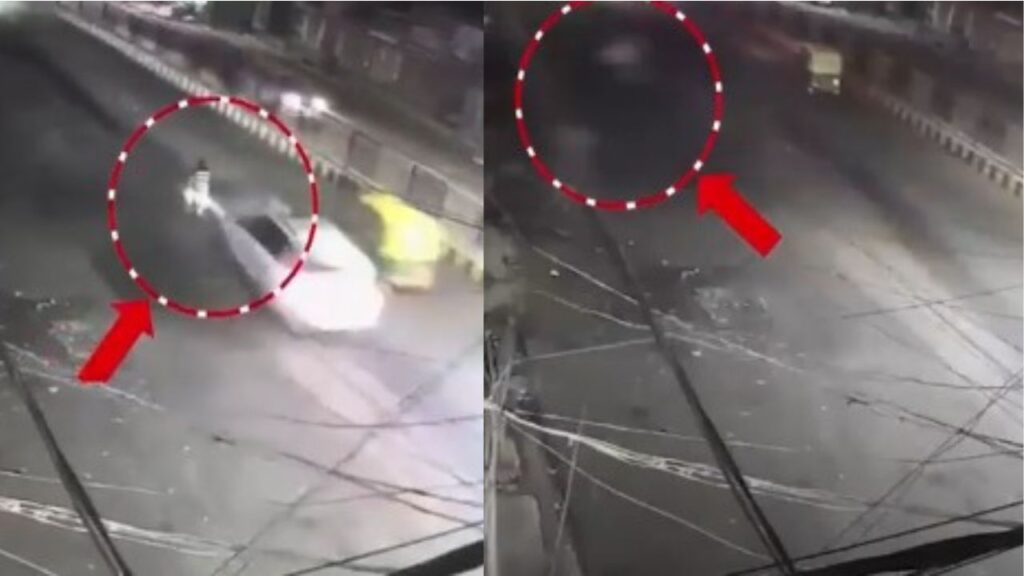 पटना में तेज रफ्तार कार ने सफाई कर्मचारी को कुचला, CCTV में कैद हुई खौफनाक वारदात