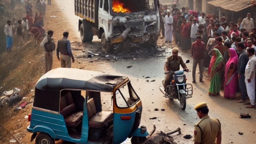 पटना के बिहटा में ट्रक और ऑटों में जोरदार टक्कर, एक ही परिवार के 6 लोगों की मौत, 2 घायल