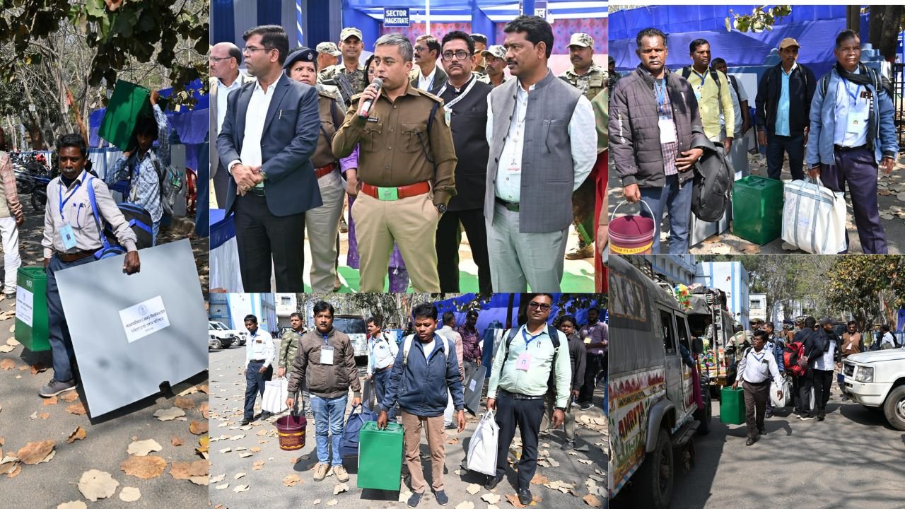 झारखंड निकाय चुनाव: मतदान सम्पन्न कराने के लिए पदाधिकारी व कर्मी हुए रवाना,लोहरदगा DC ने कहा दवाब और प्रभाव के बिना करें काम