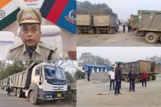 लोहरदगा में अवैध बालू कारोबार के खिलाफ बड़ी कार्रवाई, SP के आदेश पर BTIPL प्लांट में छापेमारी, 6 हाइवा जब्त