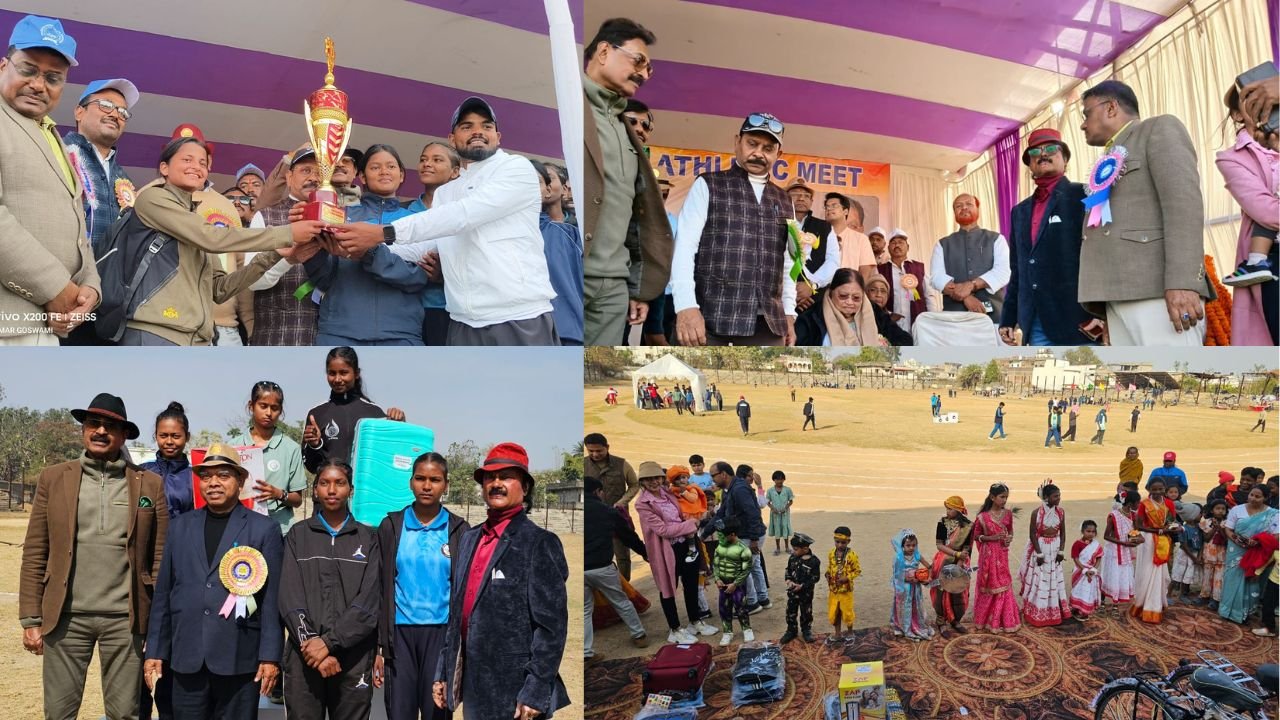 लोहरदगा में 68वीं झारखंड ओपन एथलेटिक मीट का समापन ,13 जिलों के खिलाड़ियों ने दिखाया दमखम,धीरज साहू, रामेश्वर उरांव, केशव महतो कमलेश मुख्य अतिथि के रूप में रहे मौजूद