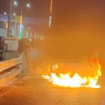 A moving car caught fire in Patna, AGM jumped out to save his life