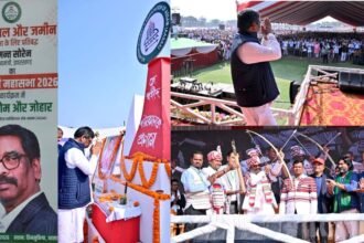 हेमंत सोरेन ने हेमंता बिस्व सरमा को घर में जाकर दी चुनौती, आदिवासी महासभा में खूब गरजे