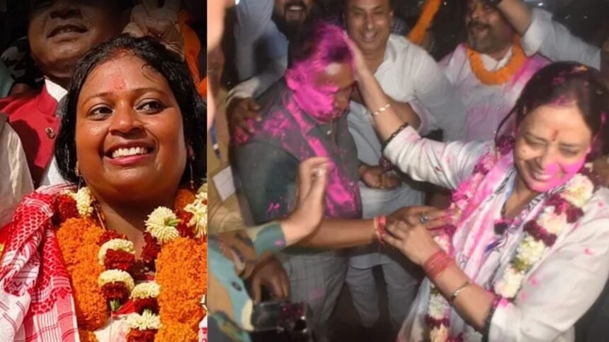 रोशनी खलखो बनीं रांची की मेयर, बन्ना गुप्ता की पत्नी ने मानगो में चुनाव जीता, सांसद के बेटे और विधायक के भाई चुनाव हारे 1 roshni khalko sudha gupta