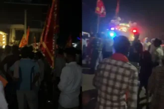 गढ़वा में रामनवमी जुलूस पर पथराव, पुलिस ने छोड़े आंसू गैस के गोले, मीडिया पर लाठीचार्ज