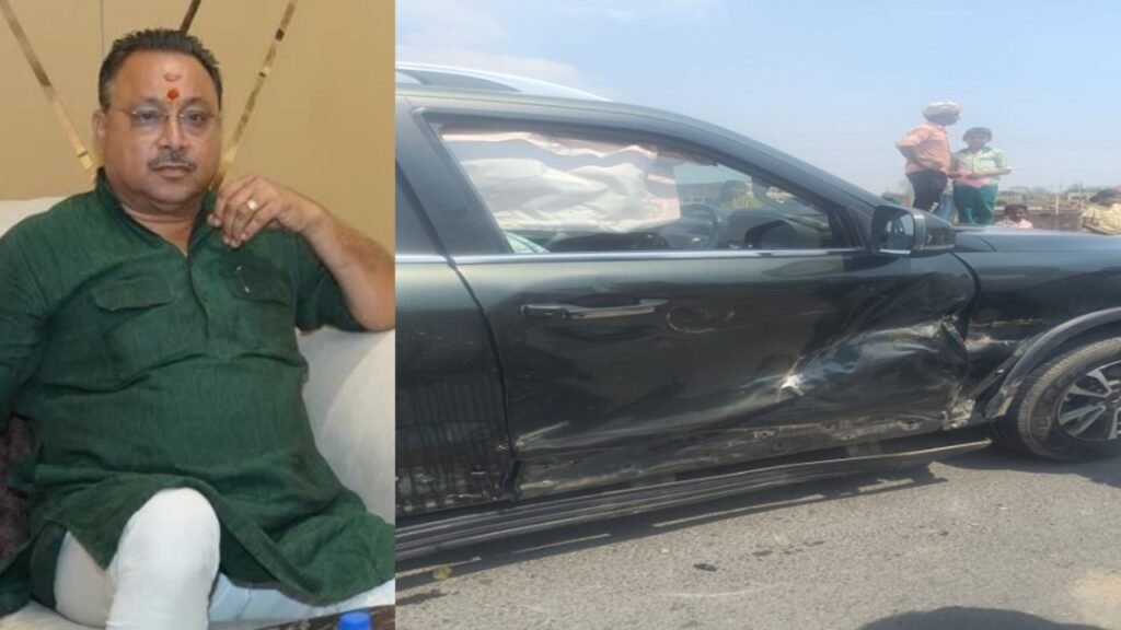 MLA Anant Pratap Dev Escort Accident