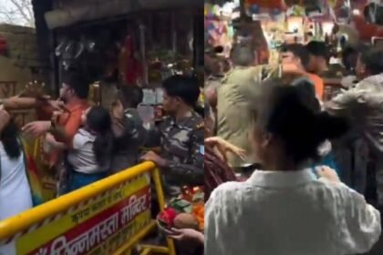 रजरप्पा के छिन्नमस्तिका मंदिर परिसर में युवक की पिटाई, मां और पत्नी के सामने पुलिस ने पीटा, VIDEO वायरल