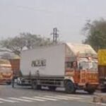 रामगढ़ के चुटूपालू घाटी में ट्रेलर पलटा, चार किलोमीटर तक लगा लंबा जाम