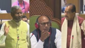 झारखंड विधानसभा में कानून-व्यवस्था को लेकर विपक्ष का हंगामा, आजसू विधायक मार्शल आउट