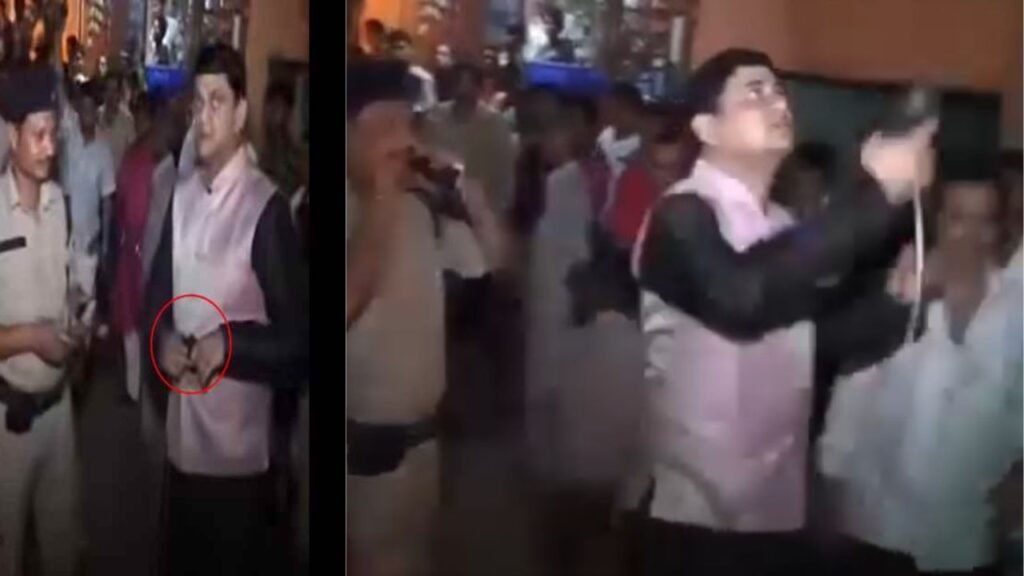 जीतन राम मांझी के सलाहकार दानिश रिजवान ने कानून को दिखाया ठेंगा, पुलिस जवान से पिस्टल लेकर खुलेआम की फायरिंग