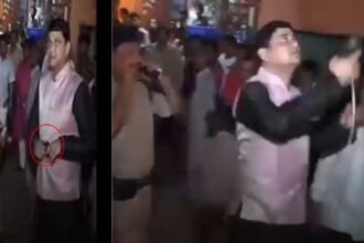 जीतन राम मांझी के सलाहकार दानिश रिजवान ने कानून को दिखाया ठेंगा, पुलिस जवान से पिस्टल लेकर खुलेआम की फायरिंग