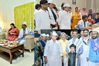 मंत्री इरफान अंसारी के घर दावत ए इफ्तार, मुख्यमंत्री हेमंत सोरेन और कल्पना सोरेन हुई शामिल