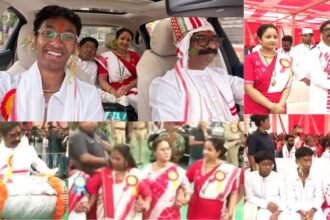 मुख्यमंत्री हेमंत सोरेन ने पत्नी और बेटे के साथ सिरमटोली सरना स्थल पर की पूजा अर्चना, परिवार के साथ निकल गए शहर भ्रमण पर