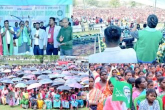 हेमंत सोरेन ने की असम में चुनावी अभियान की शुरूआत, भारी बारिश में भी उमड़ी भीड़, मुख्यमंत्री ने कहा-आदिवासी ही मूलवासी