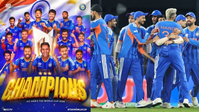 T-20 वर्ल्ड कप पर भारत का लगातार दूसरी बार कब्जा, फाइनल में न्यूजीलैंड को 96 रनों से हराया