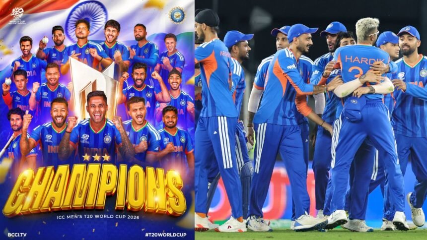 T-20 वर्ल्ड कप पर भारत का लगातार दूसरी बार कब्जा, फाइनल में न्यूजीलैंड को 96 रनों से हराया