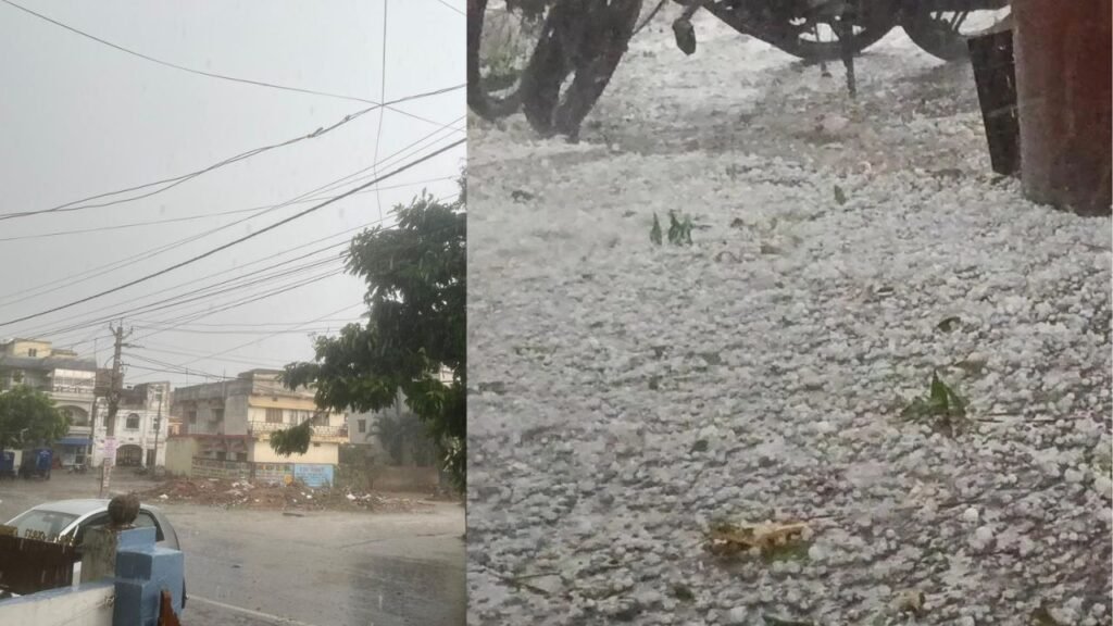 रांची में मूसलाधार बारिश, धनबाद में जमकर हुई ओलावृष्टि