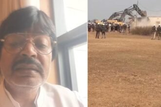योगेंद्र साव के घर चला बुलडोजर, NTPC के खनन क्षेत्र में तोड़ा गया पूर्व मंत्री का आवास