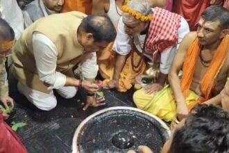 असम में वोटिंग से पहले हिमंता बिस्वा सरमा पहुंचे देवघर, बाबा बैद्यनाथ धाम मंदिर में की पूजा अर्चना