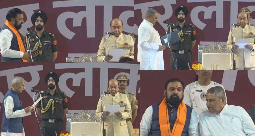 सम्राट चौधरी ने मुख्यमंत्री पद की ली शपथ, JDU से विजय और बिजेंद्र बने उपमुख्यमंत्री, बिहार में पहली बार बीजेपी के नेतृत्व में सरकार