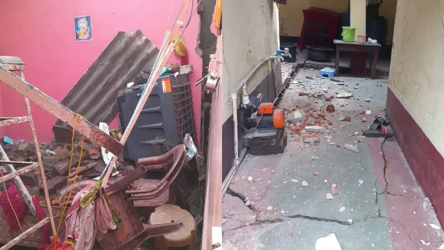 धनबाद में जमीन फटनें से घरों में दरारें, दहशत का माहौल; BCCL से तत्काल पुनर्वास की मांग