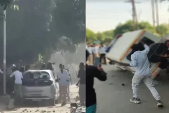 नोएडा में सैलरी बढ़ाने की मांग को लेकर हो रहा प्रदर्शन हुआ उग्र, गाड़ियों में तोड़फोड़-आगजनी, पुलिस ने आंसू गैस के गोले छोड़े