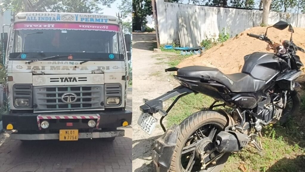 लोहरदगा में रफ्तार का कहर, टेलर ट्रक से बाइक सवार को कुचला, इलाज के दौरान हुई मौत