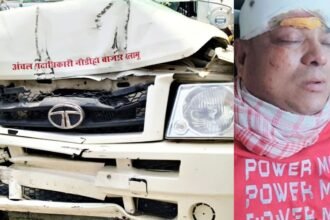 पलामू में अंचलाधिकारी की गाड़ी को ट्रक ने मारी टक्कर, दो CO घायल