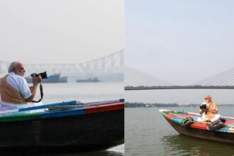 PM मोदी ने बंगाल चुनाव के बीच हुगली नदी में की नाव की सवारी, नाविकों से मिले,आज करेंगे दो जनसभाओं को संबोधित