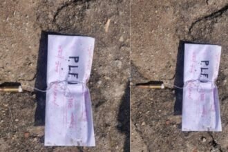 रांची के बिजली सब स्टेशन पर PLFI के नाम से फेंका पर्चा, लिफाफे में लटकाया जिंदा कारतूस