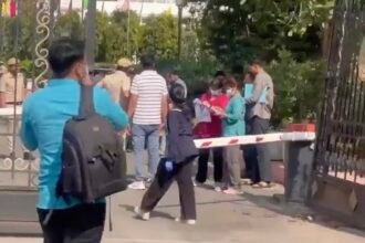 A car broke through the barricade at the Delhi Assembly, a major security lapse.