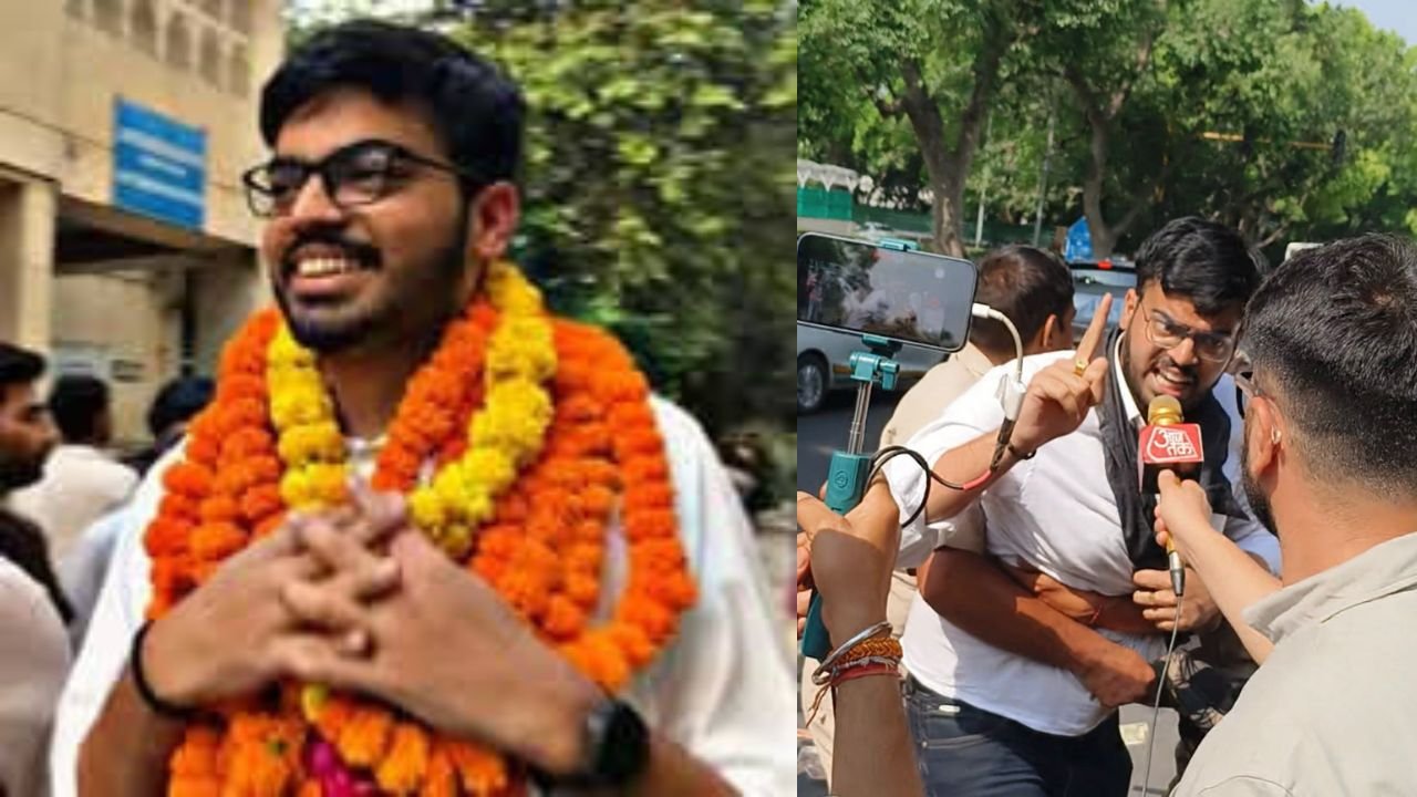 NEET पेपर लीक को लेकर शिक्षा मंत्री धमेंद्र प्रधान के आवास पर प्रदर्शन, NSUI नेता राजवर्धन राठौर के खिलाफ केस दर्ज