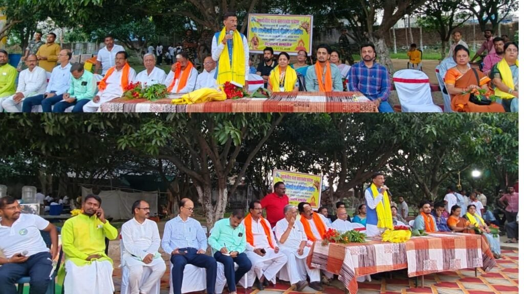 गुरुकुल शांति आश्रम में रानी लक्ष्मीबाई आर्य वीरांगना शिविर में आर्य वीरांगनाओं को केंद्रीय मंत्री संजय सेठ ने किया मार्गदर्शन