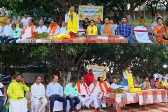 गुरुकुल शांति आश्रम में रानी लक्ष्मीबाई आर्य वीरांगना शिविर में आर्य वीरांगनाओं को केंद्रीय मंत्री संजय सेठ ने किया मार्गदर्शन