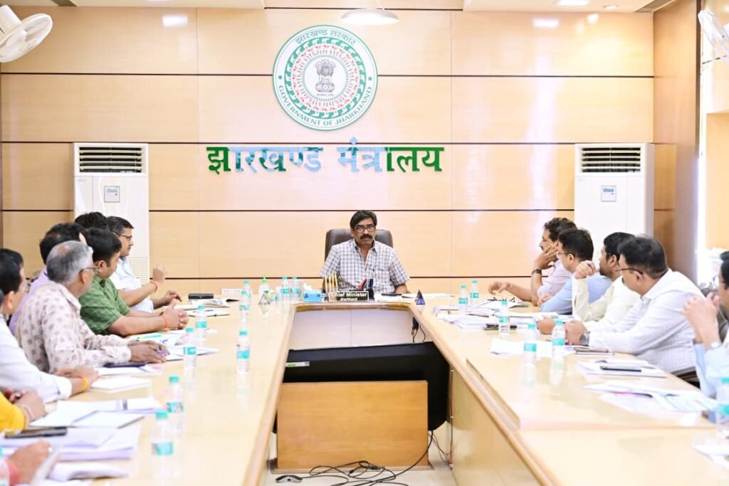 hemant soren education dep. meeting