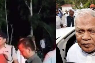 जीतन राम मांझी पर हमला,पत्थर मारने वाले दो युवक पुलिस हिरासत में,बिना भाषण दिए लौटे केंद्रीय मंत्री