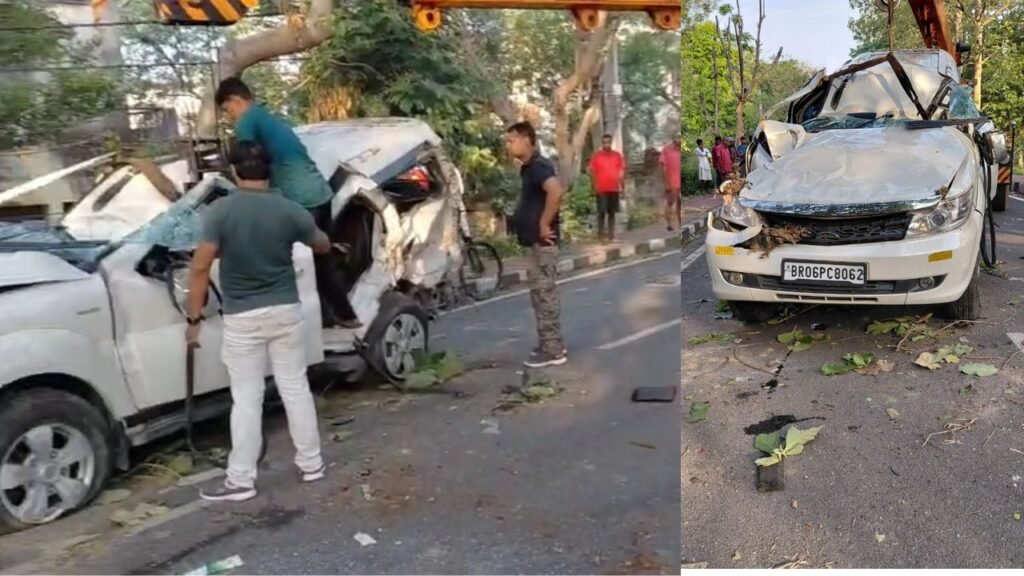 लोहरदगा में रफ्तार का कहर, SP आवास के पास कार डिवाइडर पर चढ़ी, एक की मौत, चार घायल