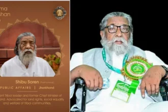दिशोम गुरु शिबू सोरेन को मरणोपरांत पद्म भूषण पुरस्कार, राष्ट्रपति द्रोपर्दी मुर्मू ने किया सम्मानित