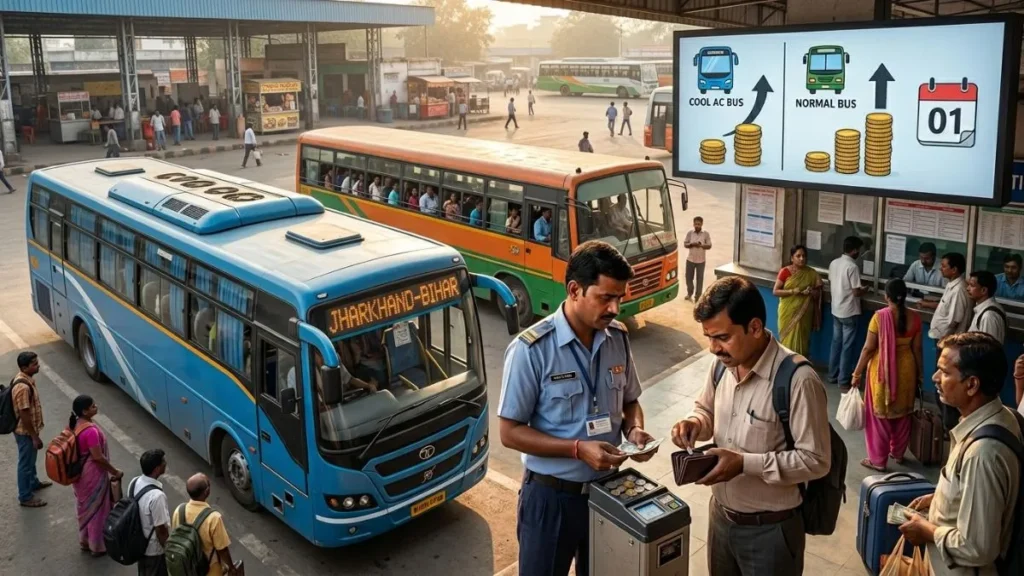 झारखंड में बढ़ा बसों का किराया, 40 से 100 रुपए तक हुई बढ़ोतरी, माल ढुलाई भी हुई महंगी