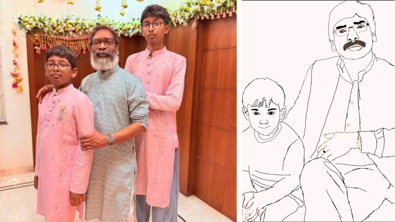 हेमंत सोरेन के दोनों बेटे ने पिता को दिया स्पेशल गिफ्ट! फादर्स डे पर इमोशनल हुए मुख्यमंत्री