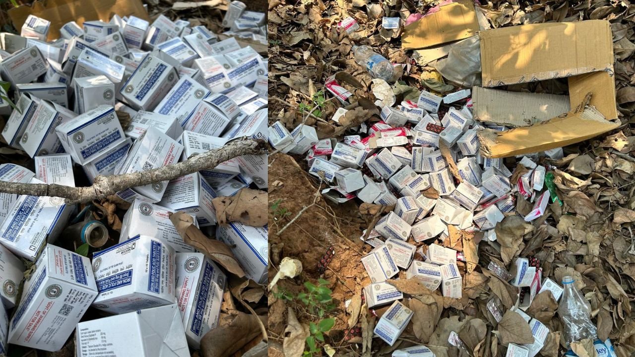 लातेहार के जंगल में फेंकी गई सरकारी दवाइयां, बाबूलाल मरांडी ने स्वास्थ्य मंत्री और सरकार को घेरा