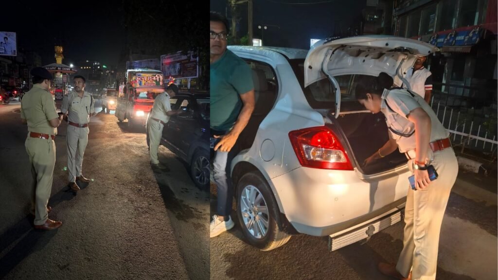 रांची में देर रात चला सघन अपराध-रोधी अभियान, 15 से अधिक स्थानों पर पुलिस की कड़ी चेकिंग